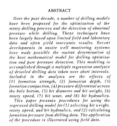 Abstract of Abnormal Pressure Detection